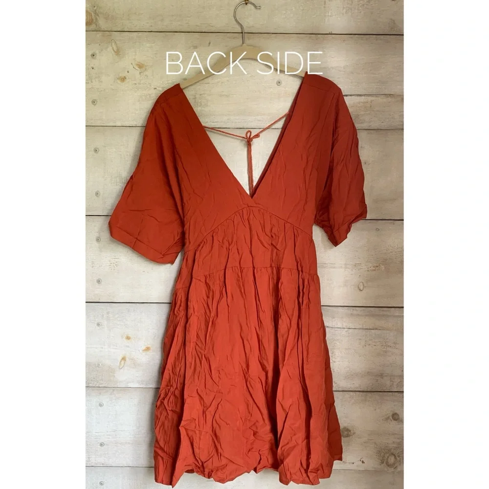 Dark pumpkin summer dress - Picture 2 of 6